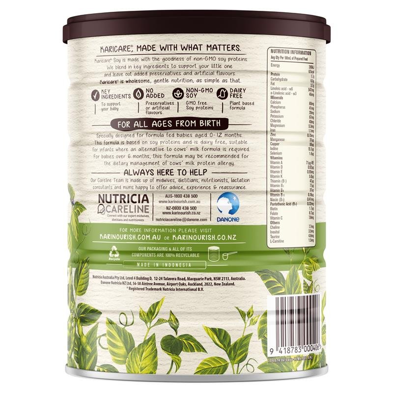 Karicare 可瑞康 大豆婴儿配方奶粉 0-12个月 900g