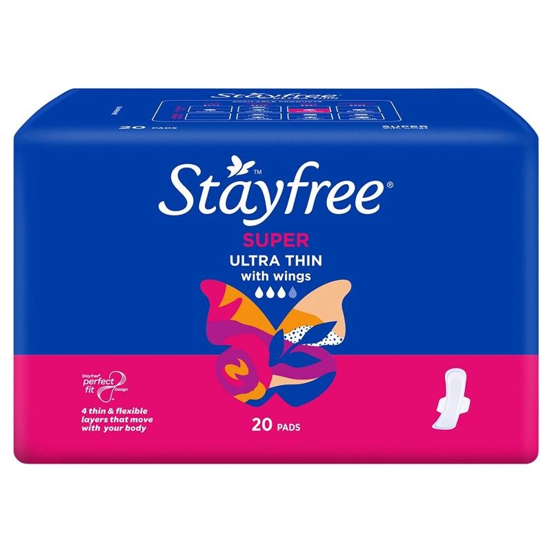 Stayfree 超薄超大流量护翼卫生巾 20片