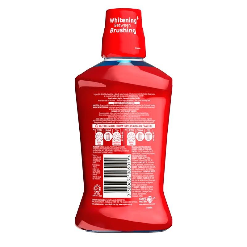Colgate 高露洁 Optic White 净白亮齿漱口水 无酒精 500ml