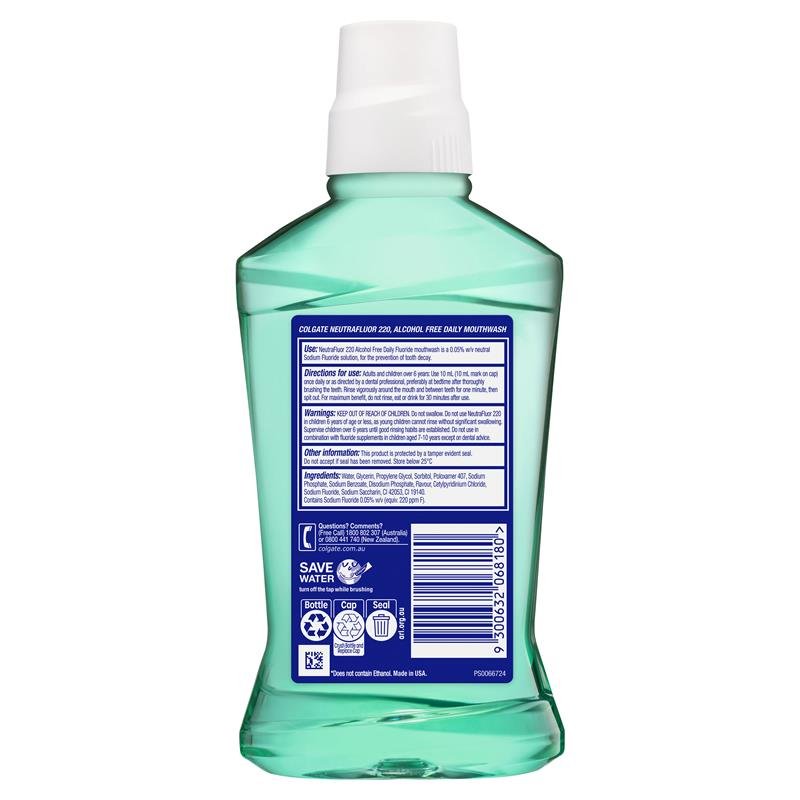 Colgate 高露洁 NeutraFluor 220 每日含氟漱口水 薄荷 473ml