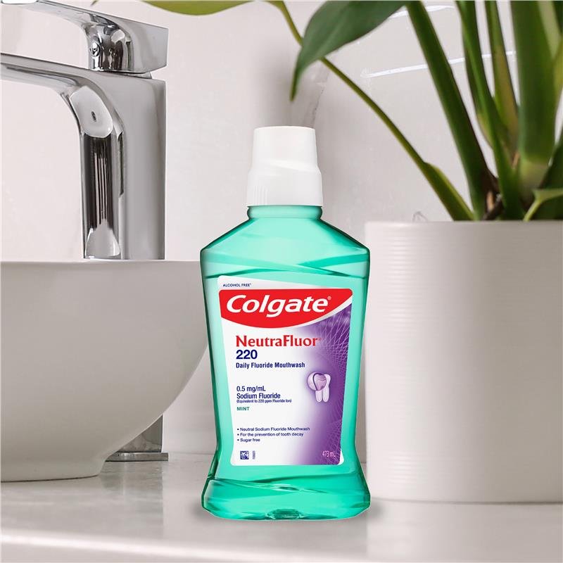 Colgate 高露洁 NeutraFluor 220 每日含氟漱口水 薄荷 473ml