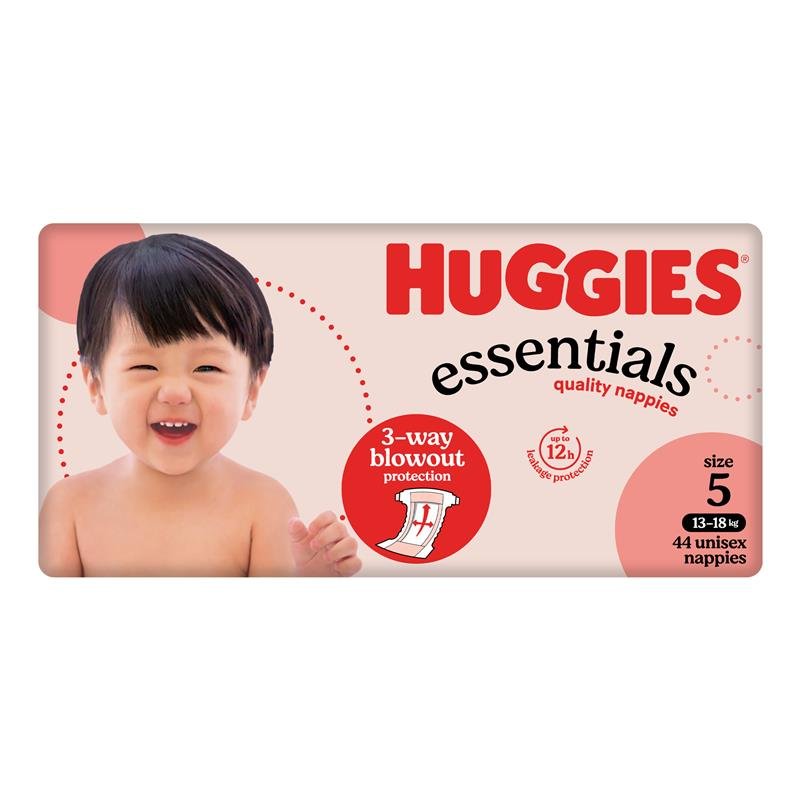 Huggies 好奇 基础系列纸尿裤 5号 (13-18kg) 44片