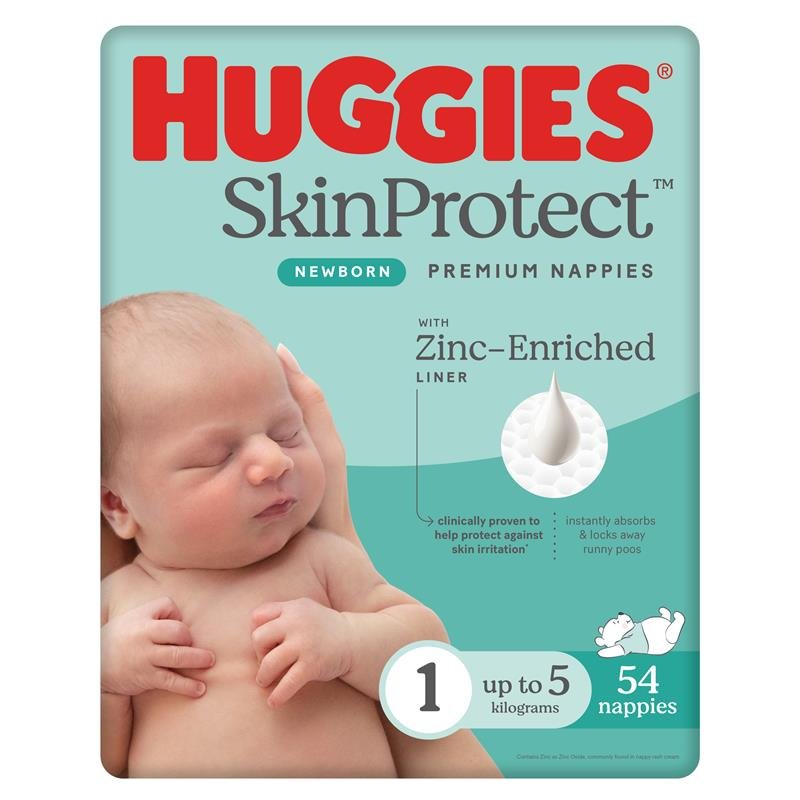 Huggies 好奇 护肤新生儿纸尿裤 1号 (5kg以下) 54片