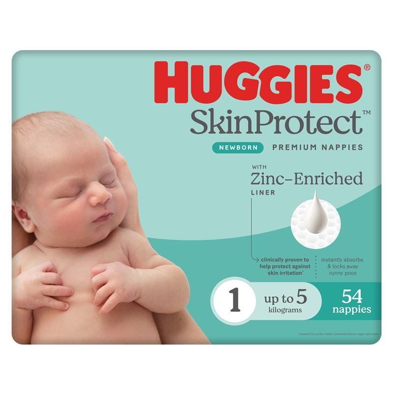 Huggies 好奇 护肤新生儿纸尿裤 1号 (5kg以下) 54片