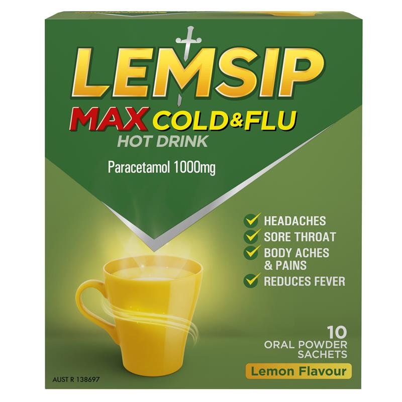 Lemsip Max 强效感冒流感热饮 柠檬味 10包