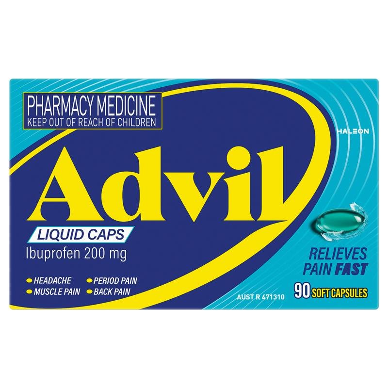 Advil 布洛芬 止痛液体胶囊 90粒