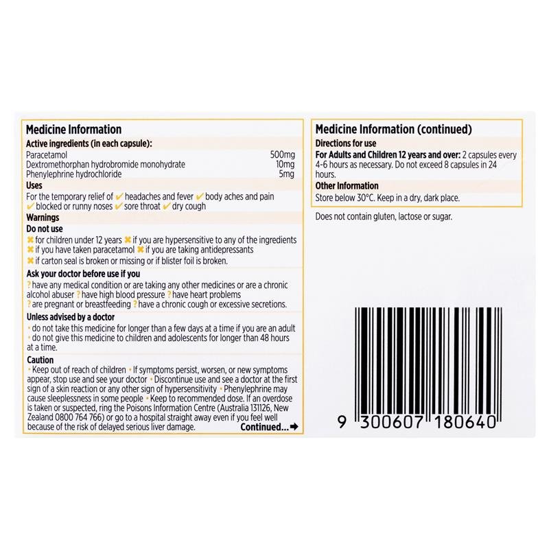 Codral PE Multi Action 48 Capsules Pack