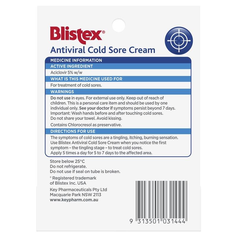 Blistex 唇部抗病毒唇疱疹护理膏 5g