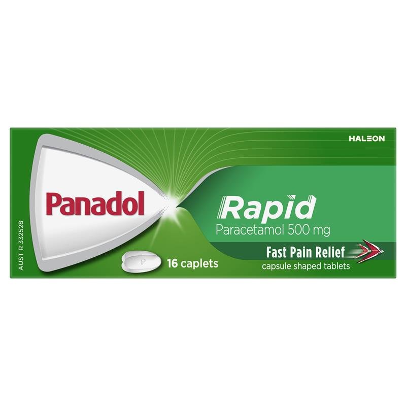 Panadol 必理通 Rapid 对乙酰氨基酚速效止痛囊片 16片