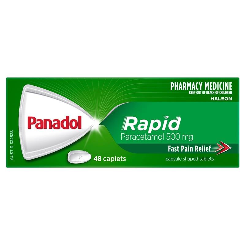 Panadol 必理通 Rapid 对乙酰氨基酚止痛囊片 48片