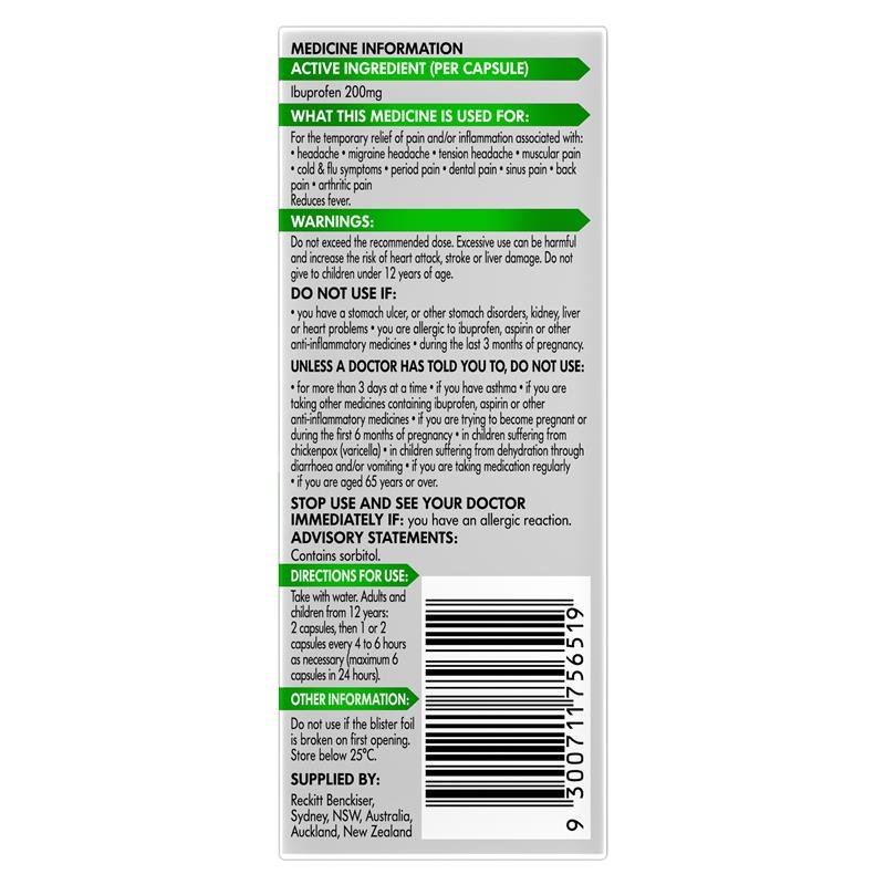 Nurofen Zavance 迷你液体胶囊 32粒