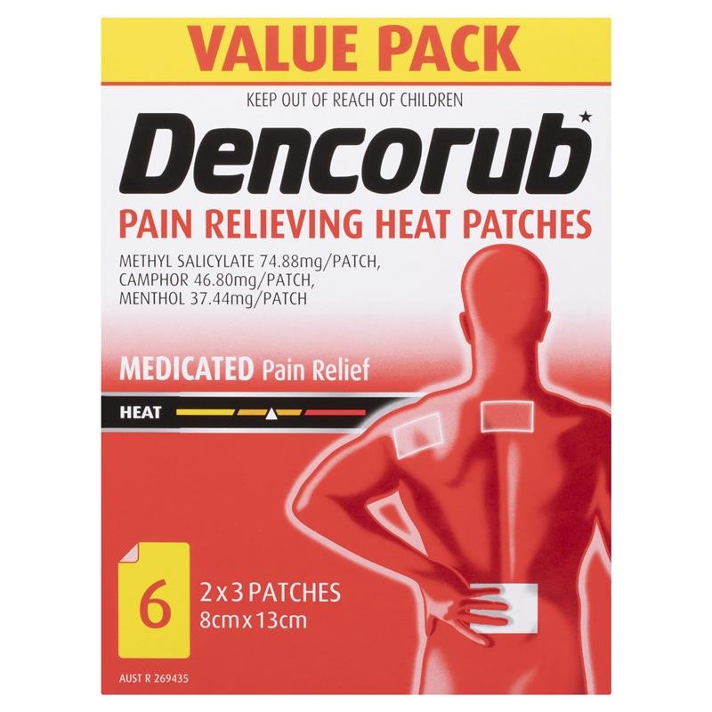 Dencorub 止痛发热贴 6片