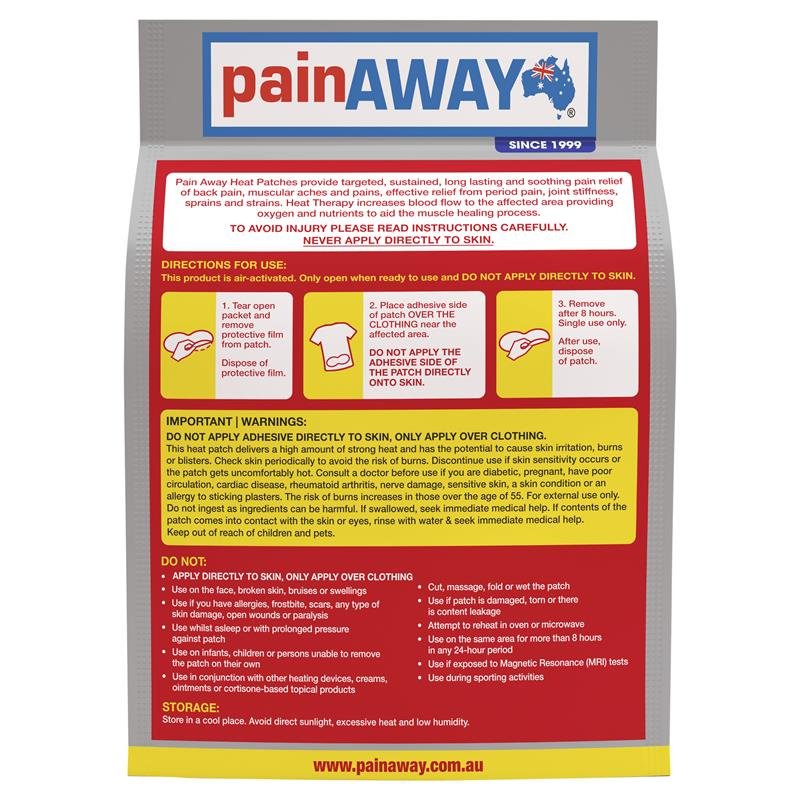 Pain Away 热感贴 加大号XL 3片