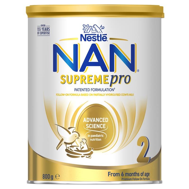 Nestle 雀巢 NAN SUPREMEpro 2段 较大婴儿配方奶粉 6-12月 800g