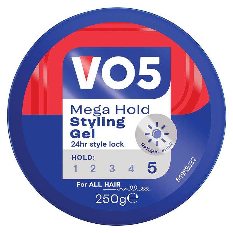 Vo5 Styling Gel Tub Mega Hold 250g