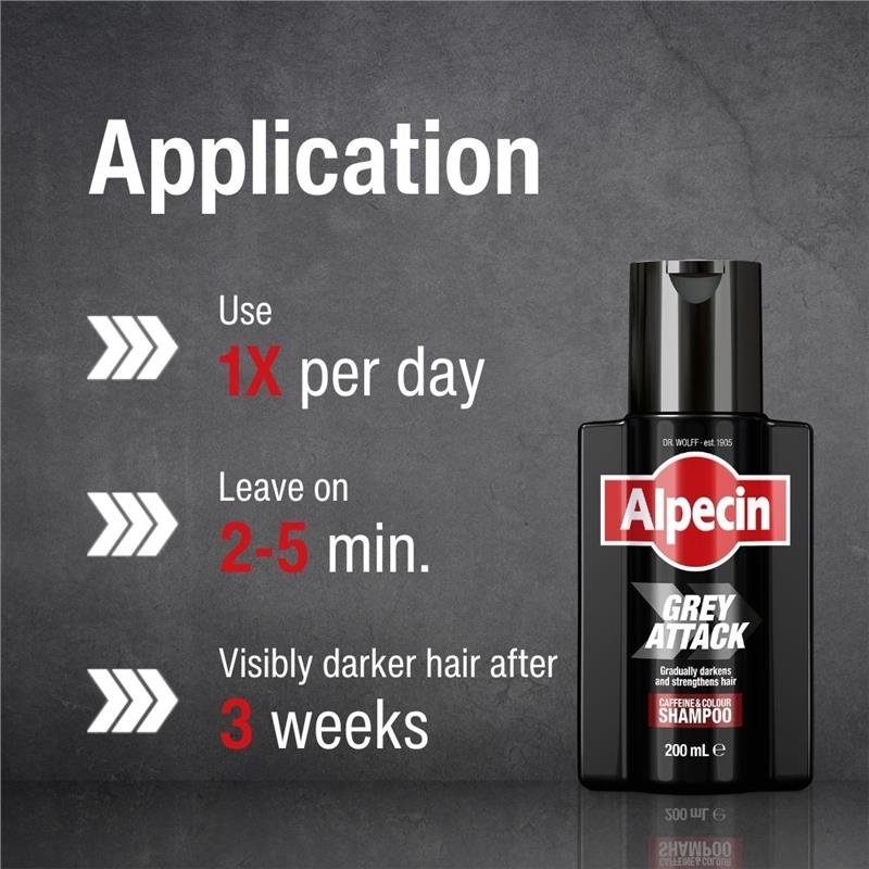 Alpecin Grey Attack Caffeine & Colour Shampoo 200ml