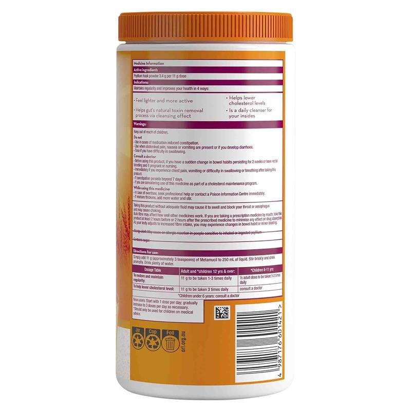 Metamucil Fibre Supplement Orange 48 Dose 528g