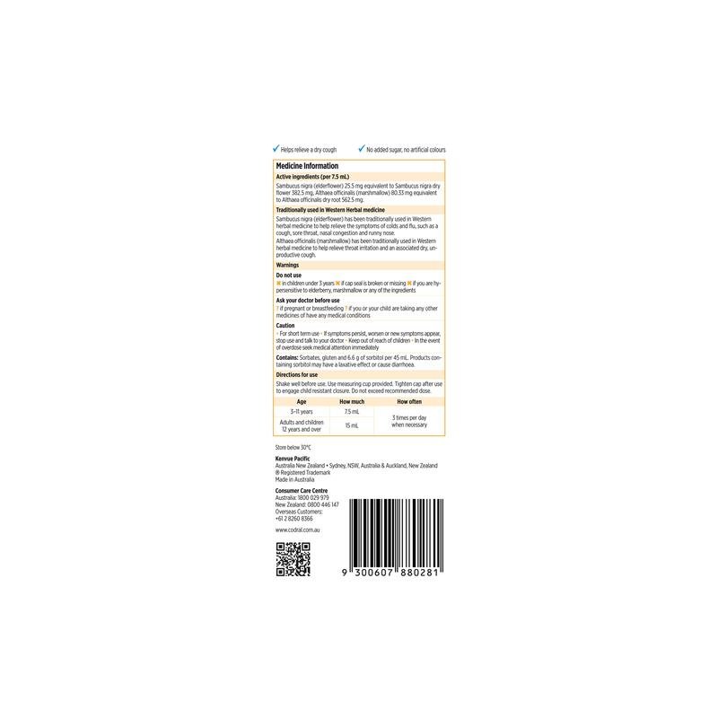 Codral Kids Cold & Flu Dry Cough 200mL