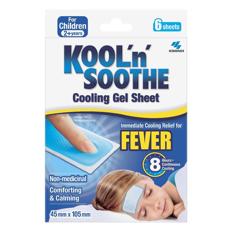 Kool n Soothe 儿童退热降温凝胶贴 6片