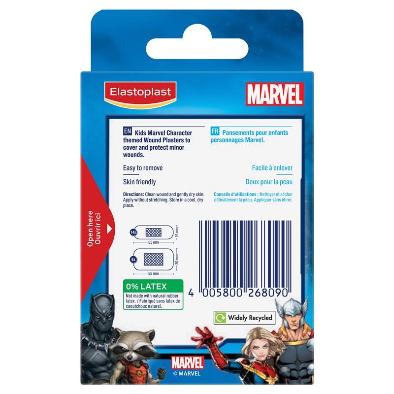 Elastoplast Disney Character Strips Marvel 20 Pack
