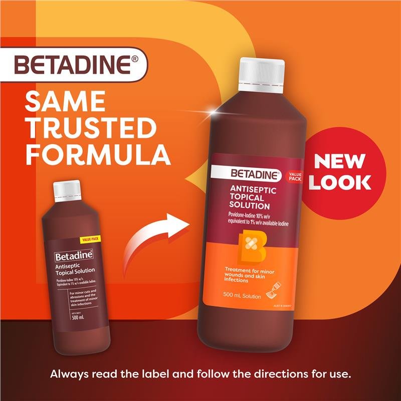 Betadine Antiseptic Topical Solution 500mL