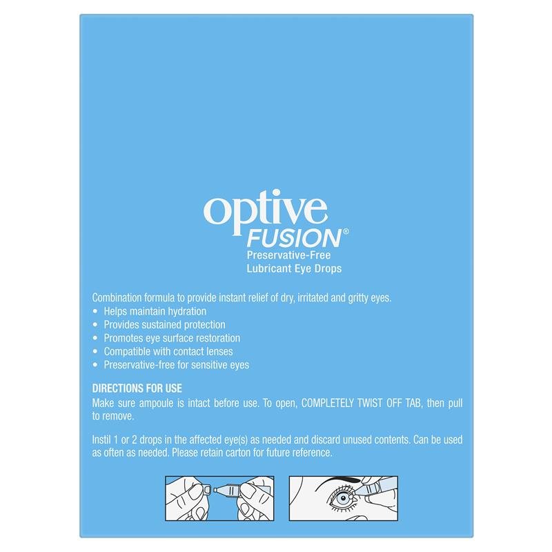 Optive Fusion Eye Drops 30 X 0.4mL