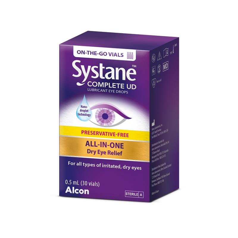 Systane Complete Preservative Free Unit Dose Eye Drops 30 x 0.5ml