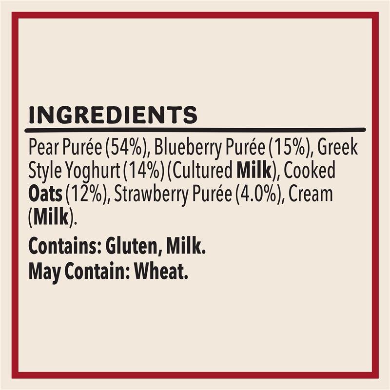 Heinz Pear Berry & Oat Smoothie with Greek style Yoghurt Pouch 120g 8m+
