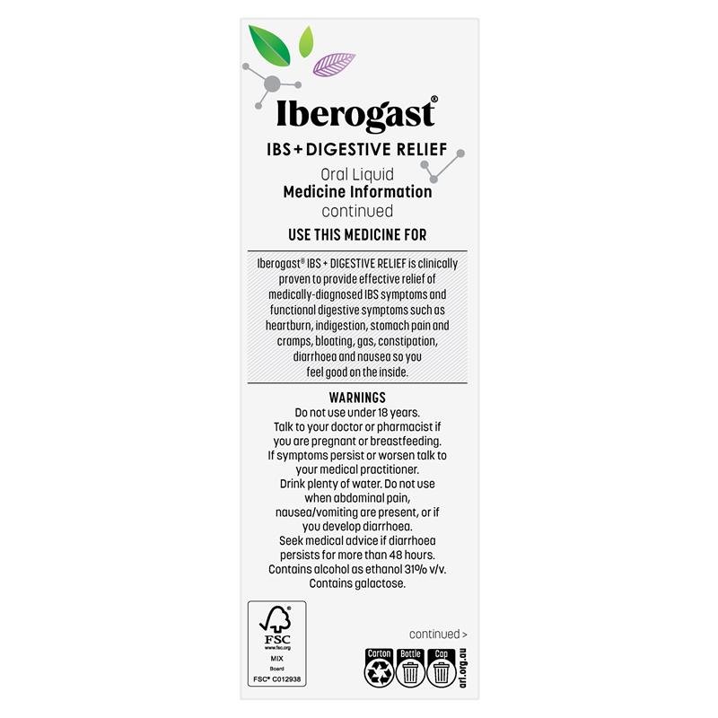 Iberogast IBS + Digestive Relief Oral Liquid 100ml
