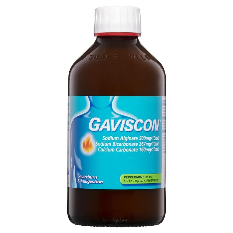 Gaviscon加卫康 护胃液 薄荷味 缓解胃灼热与消化不良 600ml