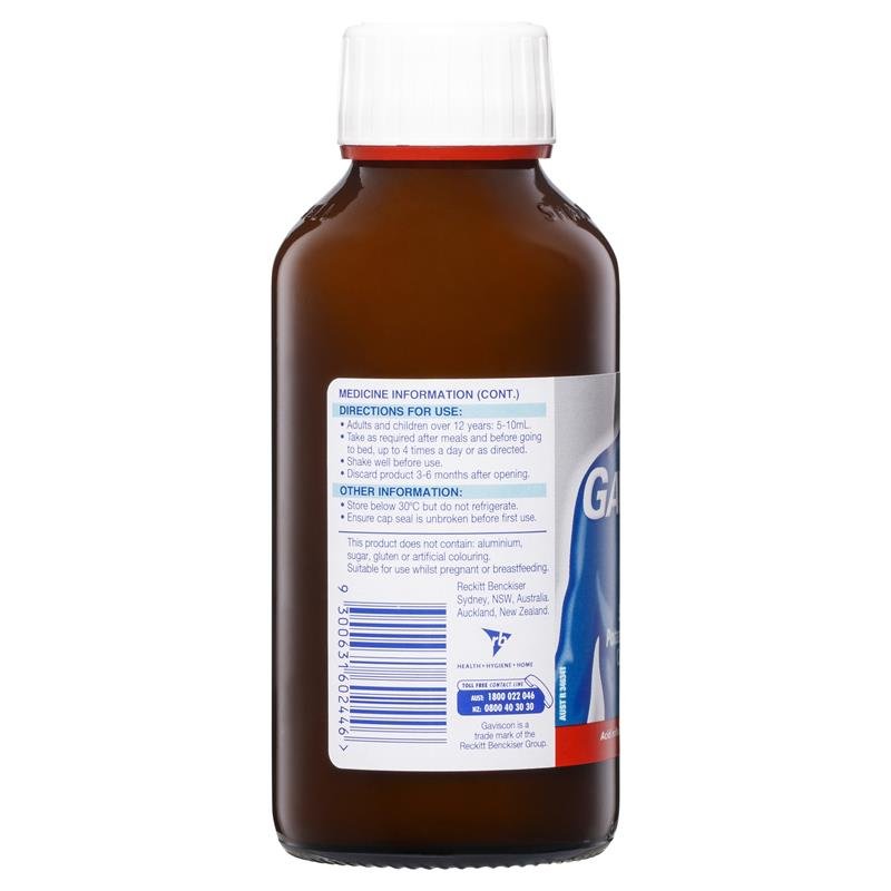 Gaviscon Extra Strength Heartburn And Indigestion Relief Peppermint Flavour 300ml