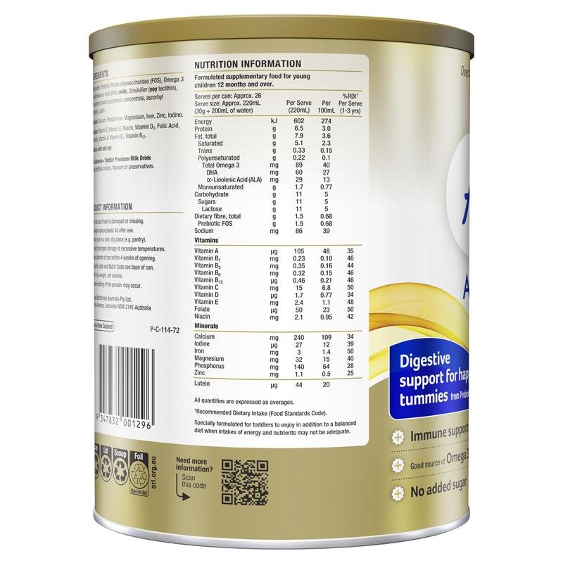 Alula Advance+ Stage 3 Toddler Milk Drink 1 Year+ 800g