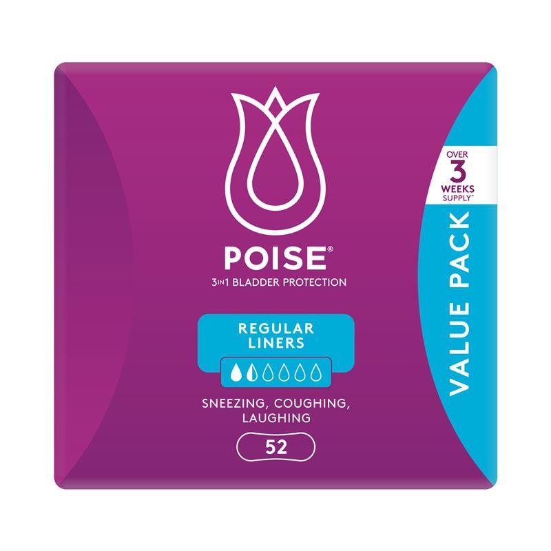 Poise 普通型失禁护垫 52片