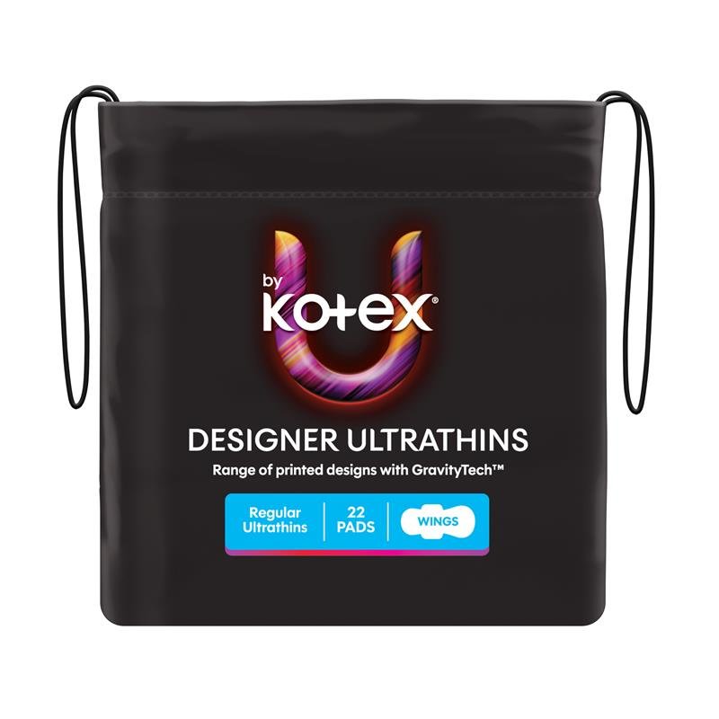 高洁丝 U by Kotex Designer 超薄普通型卫生巾 带护翼 22片