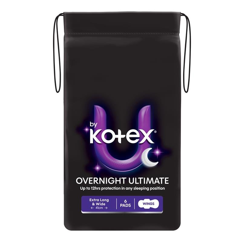 高洁丝 U by Kotex Extra 夜用加强型卫生巾 带护翼 6片