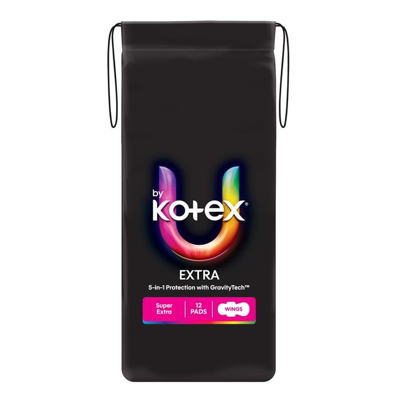 高洁丝 U by Kotex Extra 量多型卫生巾 带护翼 12片