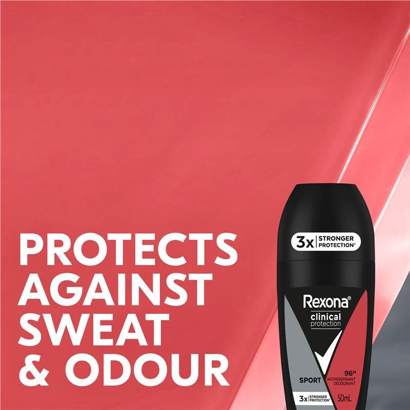 Rexona 男士 Clinical 强效走珠止汗露 运动 50ml