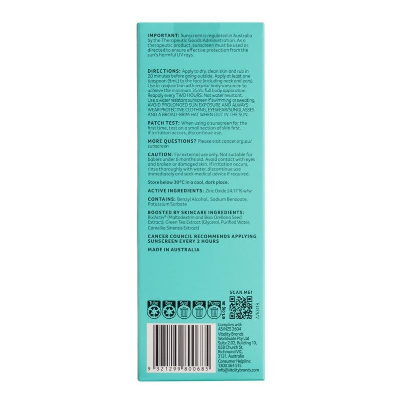 Cancer Council Clear Skin 清爽防晒乳 SPF50 50ml
