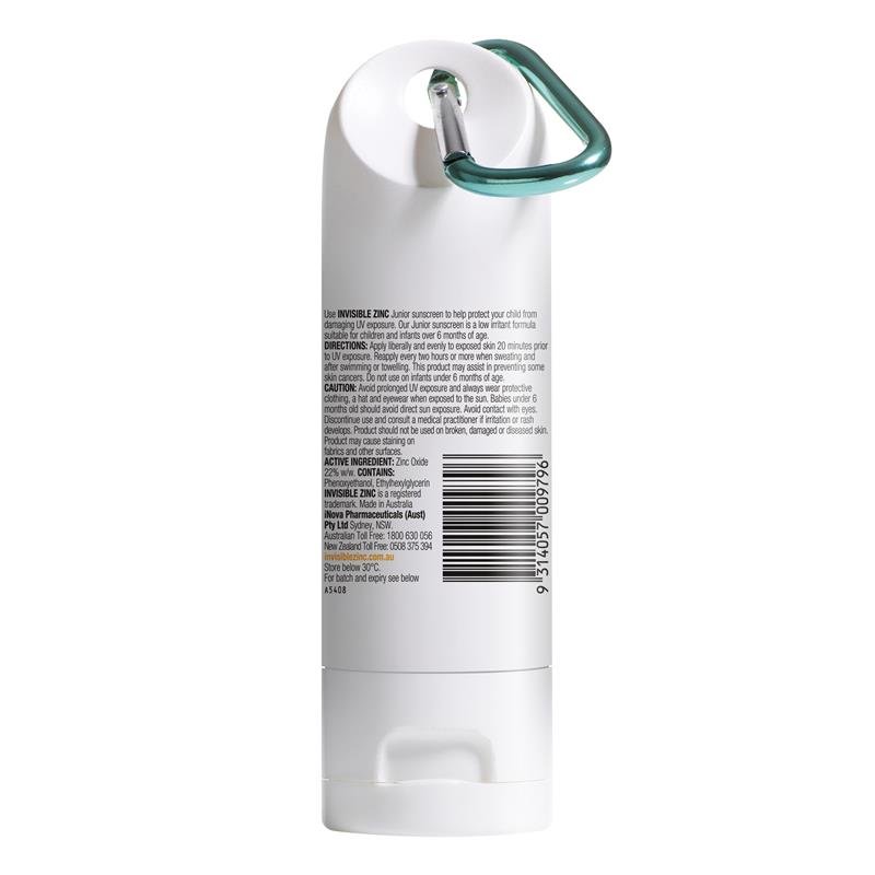 Invisible Zinc Junior 儿童防晒 SPF50+ 挂扣装 60g