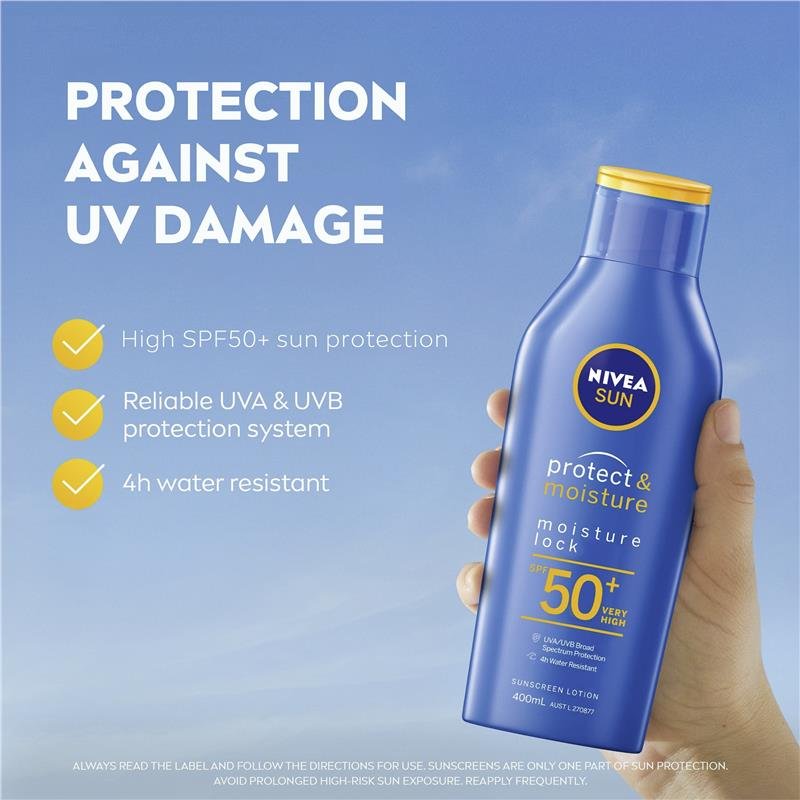 妮维雅 NIVEA Sun Protect & Moisture 保湿防晒乳 SPF50+ 400ml