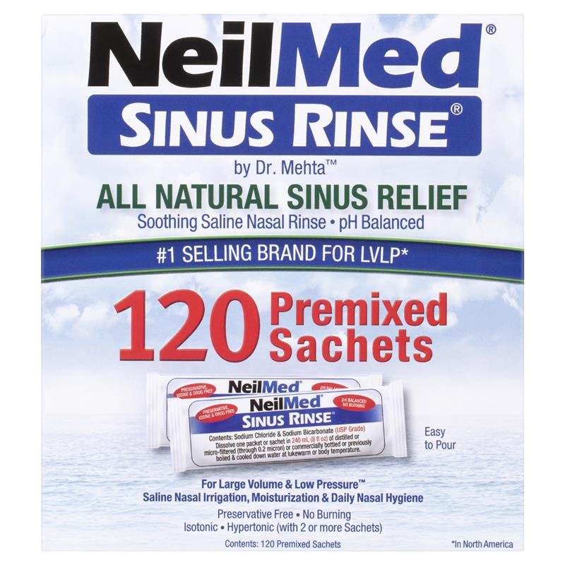 NeilMed Sinus Rinse 洗鼻盐冲洗剂补充装 120包