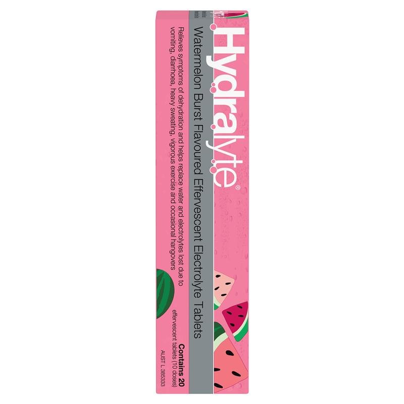 Hydralyte 电解质泡腾片 西瓜味 20片