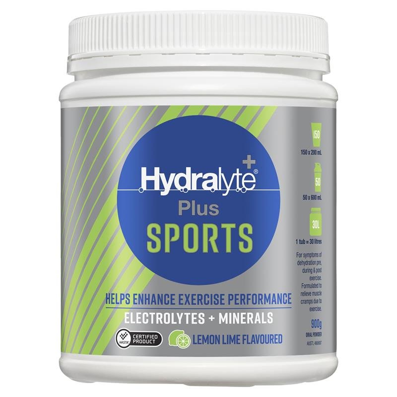 Hydralyte Plus Sports 运动电解质冲剂粉 柠檬青柠味 900g