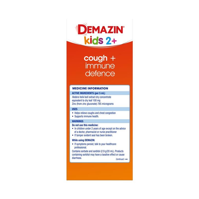 Demazin 儿童2岁+ 咳嗽及免疫配方口服液 200ml