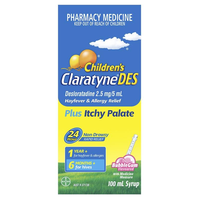 Claratyne 开瑞坦 儿童 DES 抗过敏鼻敏感口服液 泡泡糖味 100ml