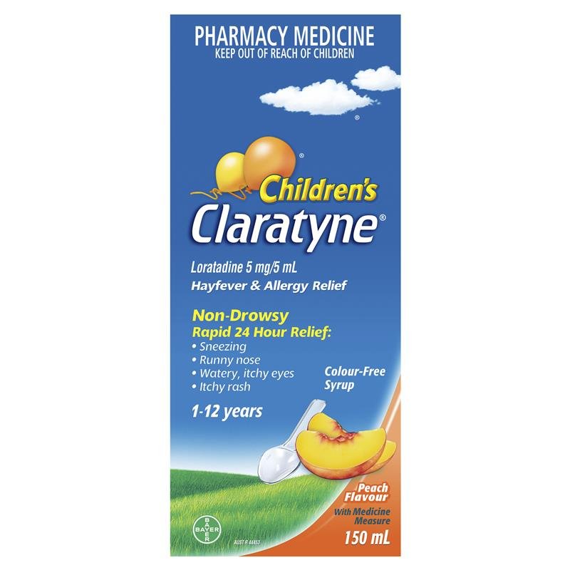Claratyne 开瑞坦 儿童抗过敏鼻敏感糖浆 桃子味 150ml