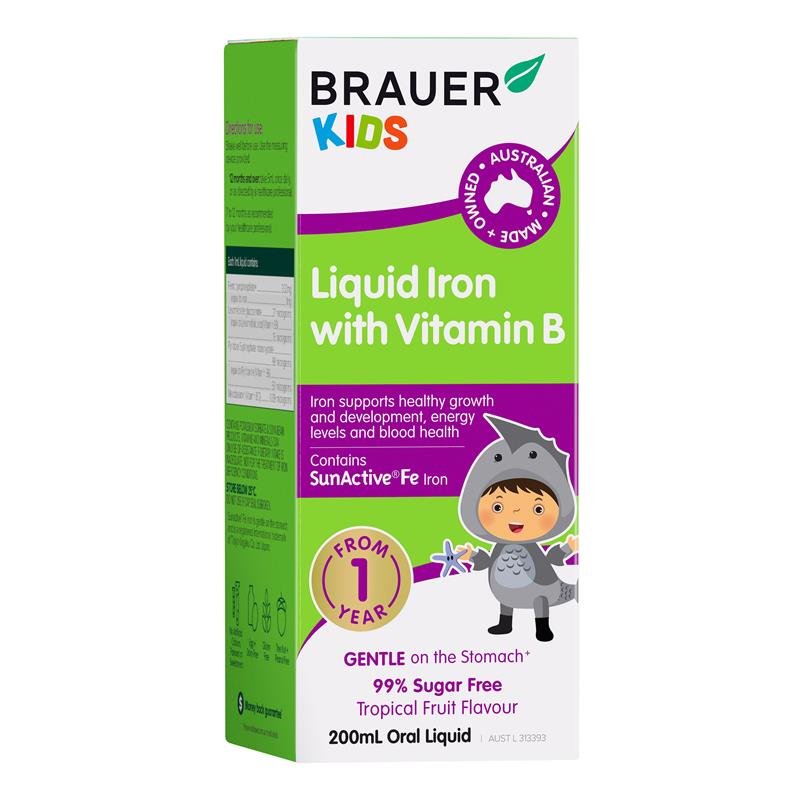 Brauer 儿童液体铁+维生素B 200ml