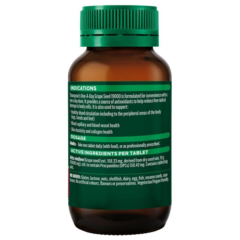 Thompson's 汤普森 每日一粒葡萄籽 19000mg 120片