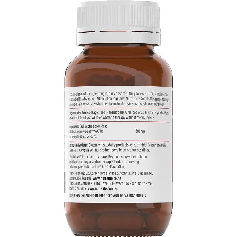 Nutra-Life 纽乐 辅酶Q10 300mg 胶囊 60粒