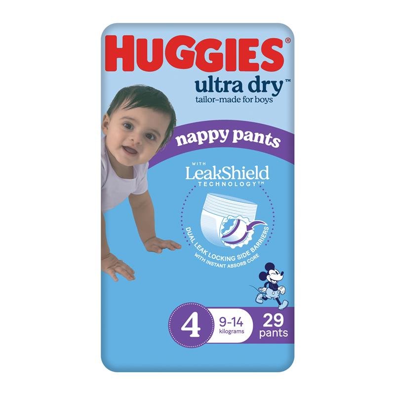 Huggies 好奇 Ultra Dry 婴儿拉拉裤 男宝 4号 (9-14kg) 29片